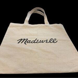 MADEWELL Cream Canvas tote/shopping bag New w/o tags